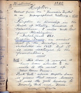 Page 13a Historical Hapton
