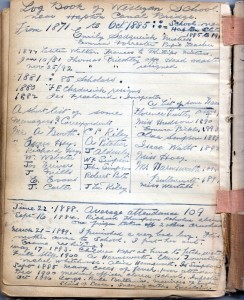 Page 40 Log Book on Wesleyan School